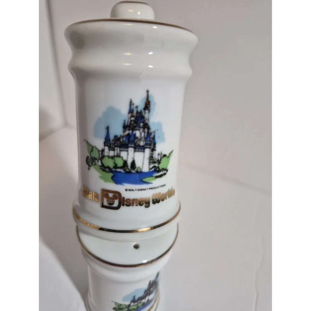 Walt Disney World Cinderella Castle Salt & Pepper Shakers Made In Japan VTG
